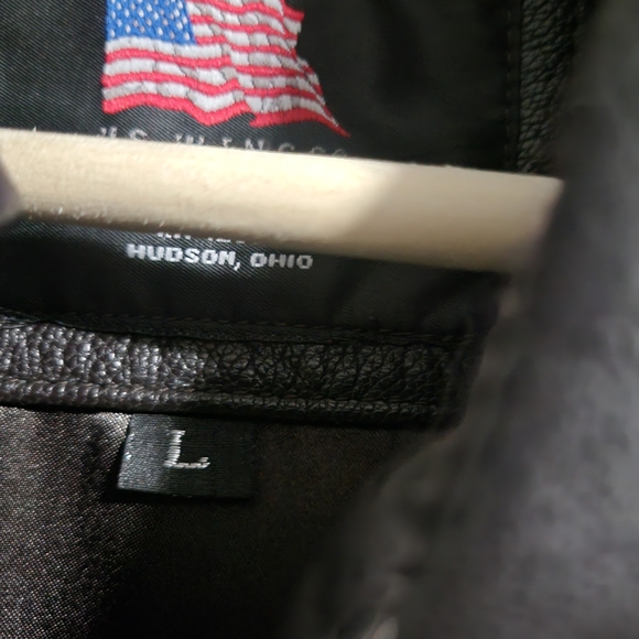 Men's Classic Vintage 90s Black Leather Bomber Jacket - Picture 2 of 8